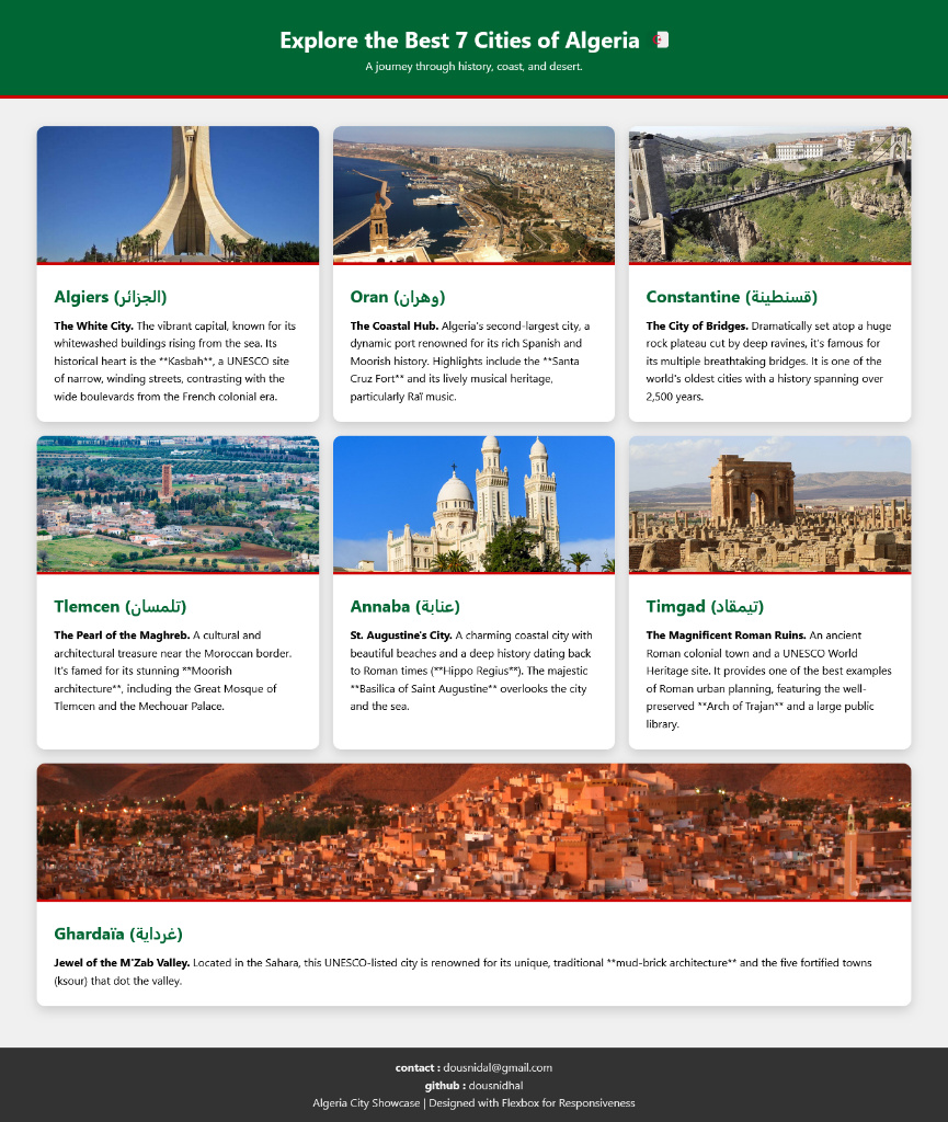 Algeria Cities Showcase